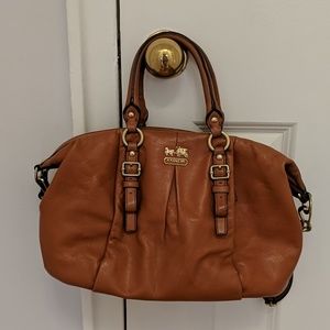 Authentic Coach bag - Tan color,  Warn condition